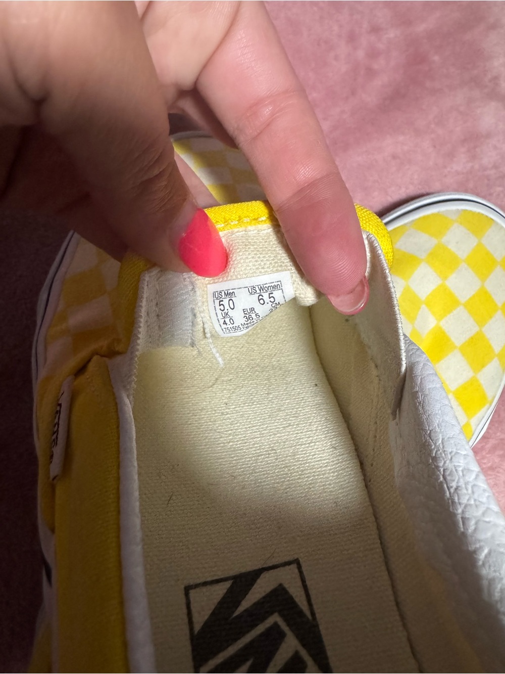 Yellow checkered vans - Picture 4 of 6